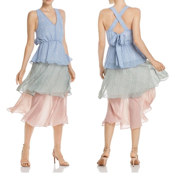 Sam Edelman Dresses & Skirts - Sam Edelman tiered pastel dress. Size 12